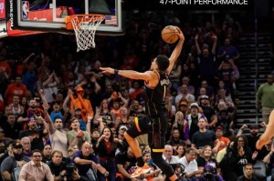 布克47分神级表现淘汰快艇 太阳天赋碾压仍有隐患